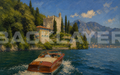 Italian Lakeside Villa Wallpaper